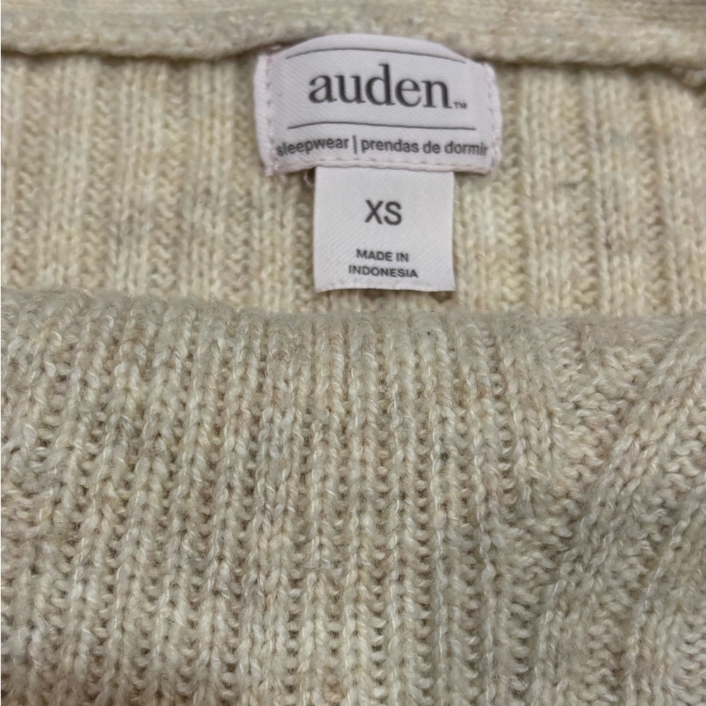 Auden Heather Beige Knit Cropped Tank Top, Size XS - Picture 4 of 5